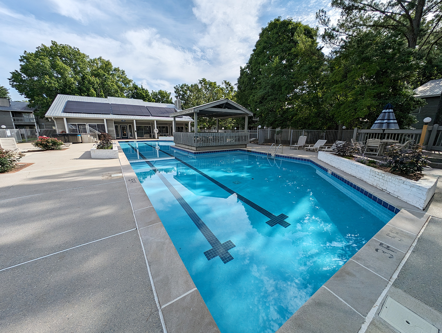 Collegiate-Length Saltwater Pool