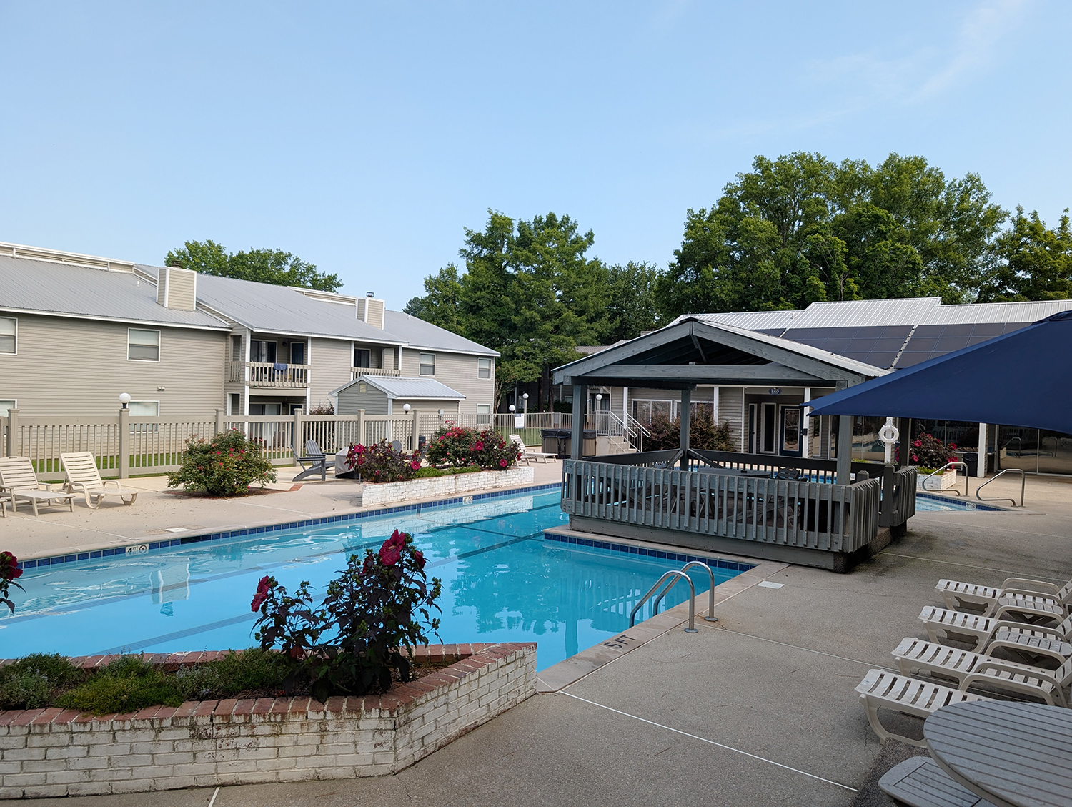 Collegiate-Length Saltwater Pool